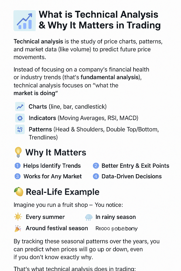 Image showing the core components of technical analysis.